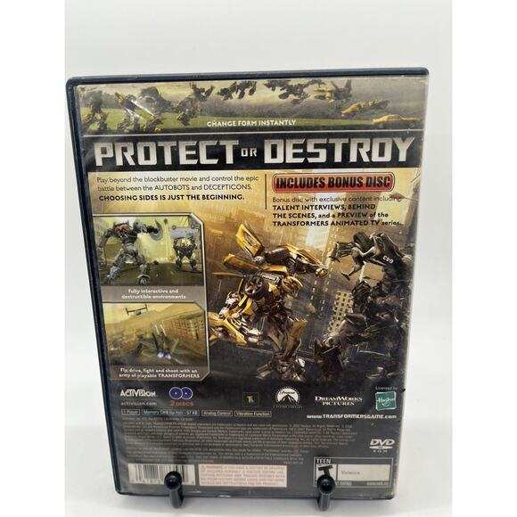 Transformers: The Game PS2 CIB Complete In Box w/ Manual SONY PLAYSTATION 2 - Picture 3 of 10